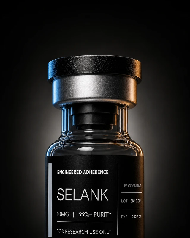 Selank research vial